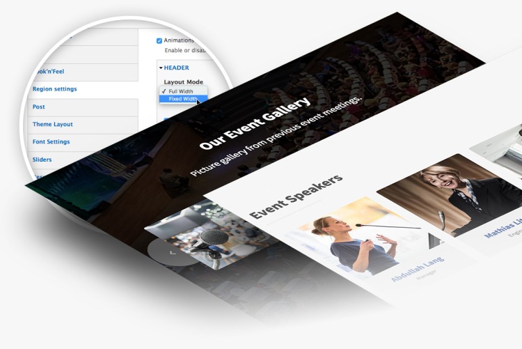 200+ theme settings to customize your site