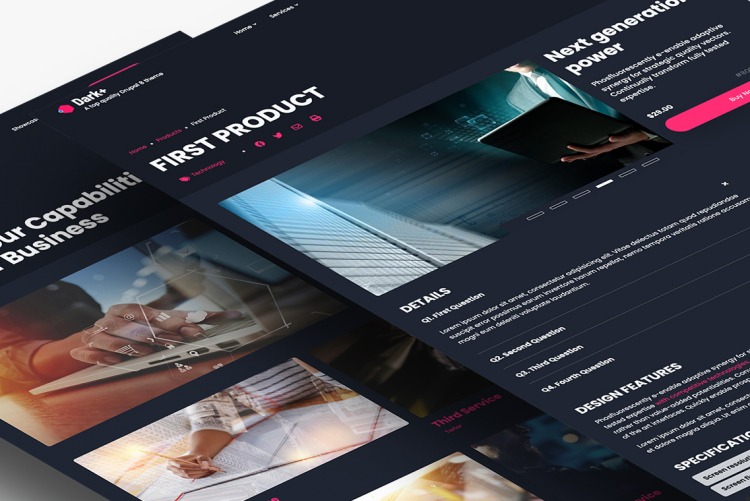 Save time & effort thanks to the special Content Types in Dark+ for Drupal 10