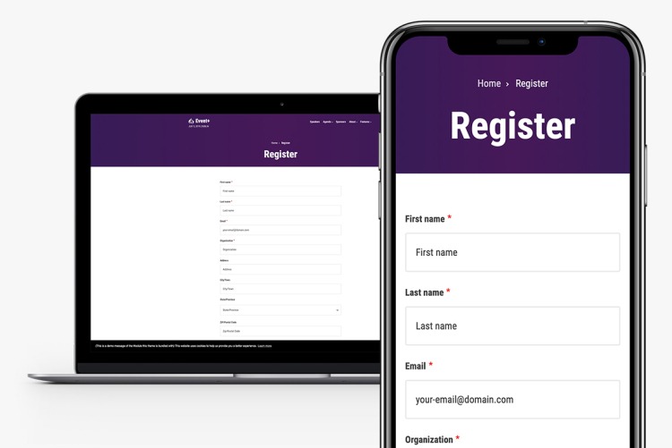 A great Registration page, built on great foundation in Event+ for Drupal 10
