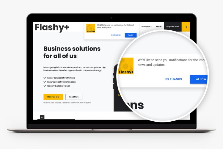 Push notifications in Flashy+ for Drupal 10