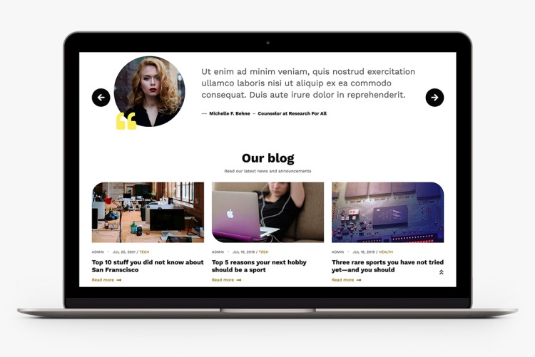 Sublime+ extends beyond the 1140px grid when your visitors use wide screen monitors