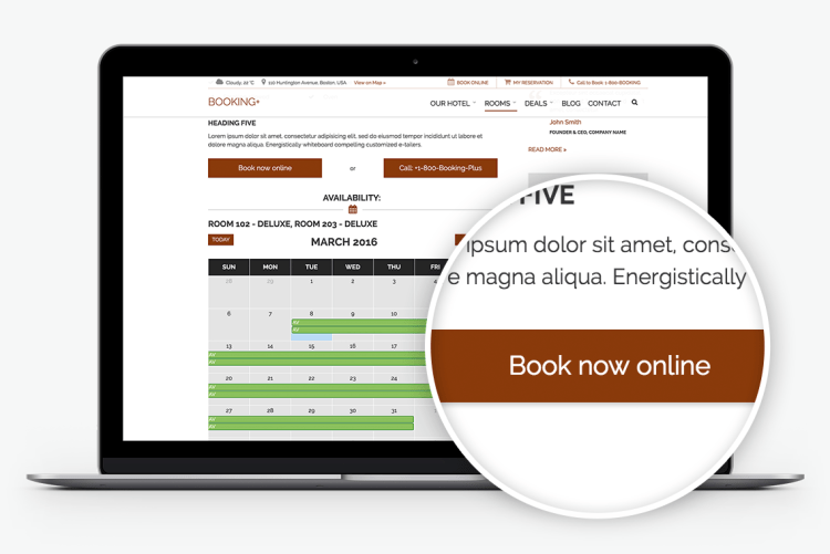 With a complete Booking & Room management solution