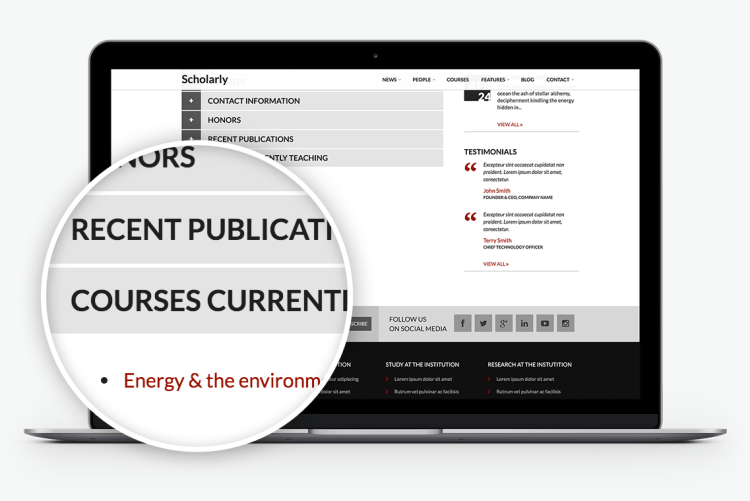 Special Content Types like Staff and Courses; and Relationships between them